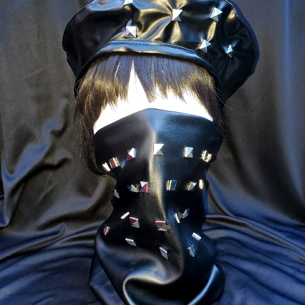 Leather Studded mask